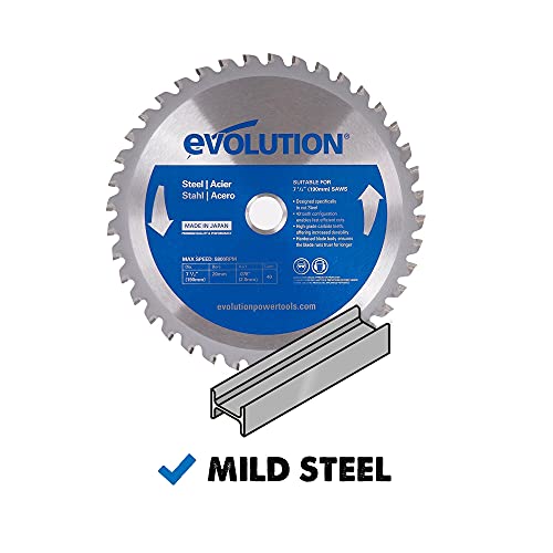 Evolution Power Tools 7-1/2BLADEST Steel Cutting Saw Blade, 7-1/2-Inch x 40-Tooth - size: 7-1/2 Inch, style: 40-Tooth