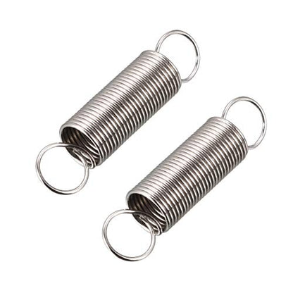 uxcell Extension Spring - 0.5mm Wire Dia, 6mm OD, 14mm Spring Length Steel Small Dual Hook Tension Spring 20pcs