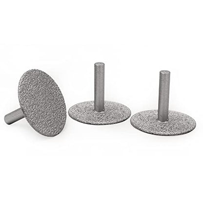 SHDIATOOL 3-Piece 50mm Diamond Wheel for Cutting/Shaping Tiles Marble Brick Granite Concrete with 8mm Shank 46 Grit - size: 50mm