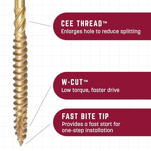 GRK Fasteners R4™ #9 x 2-1/2" Multi-Purpose Framing Screws, 900 PCS - size: #9x2-1/2" 900 count