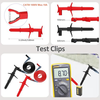 13 in 1 Professional Electrical Test Leads with Soft Case