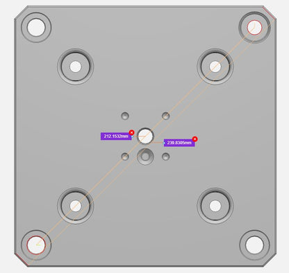 XinDian Quick Zero Point plate D96-D - style: D96-D