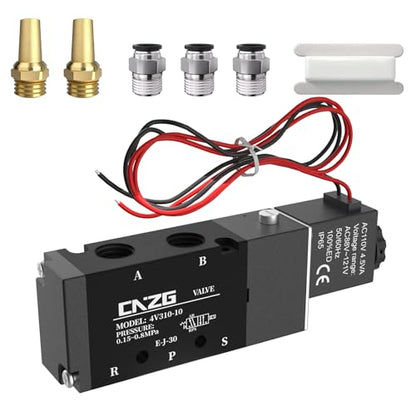 3/8"NPT Pneumatic Air Solenoid Valve DC24v 5 Way 4V310-10 - size: NPT 3/8"