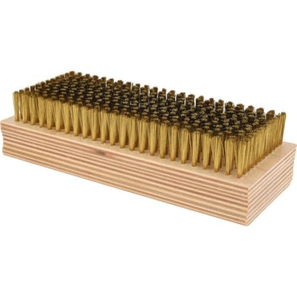 PRO SOURCE Fine Wire Cleaning & Finishing Brush: 0.005" Brass Filament in 2-5/8" x 6-1/2" Wood Block - style: 2-5/8" x 6-1/2" (0.005" Brass)