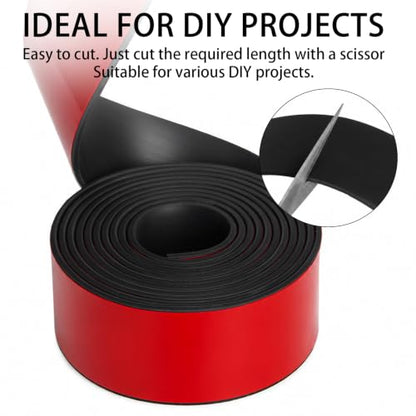 Self-Adhesive Solid Rubber Strip - 2" W x 1/8" T x 120" L - size: 2" Wide x 1/8" Thick x 10' Long