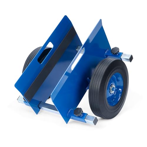 AIWFL Panel Dolly 1100LBS Door Dolly Cart with 10" Solid Wheels - color: Blue