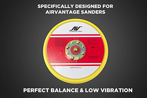 AirVANTAGE Random Orbit Sander Low-Profile Backing/Replacement Pad (6" Hook and Loop) - size: 6" Hook and Loop