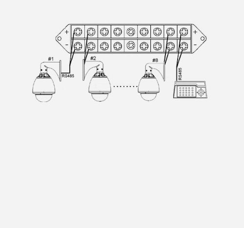 8 Way Terminal Block - Splits 1 Input to 8 Out (Onе Pack)