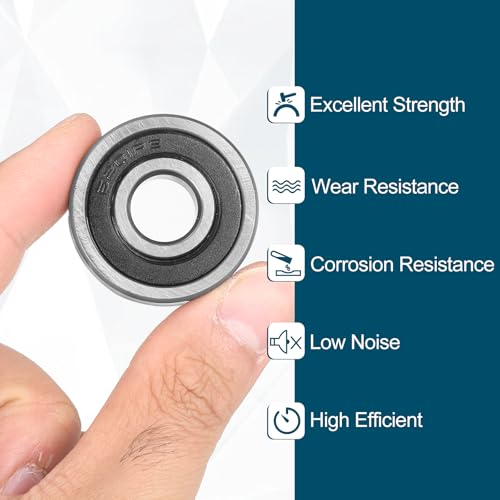 uxcell 4Pcs 123410-2RS Non-Standard Ball Bearings 12mm ID x34mm OD x10mm T - size: 123410-2RS
