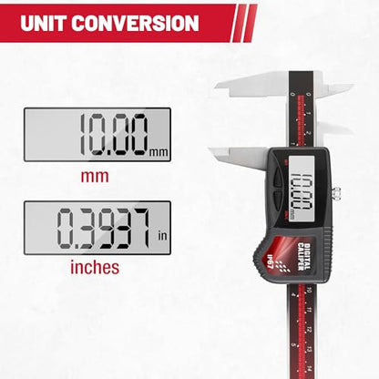 IP67 Digital Caliper 0-6" Range Electronic Measuring Tool