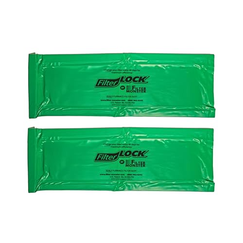 FilterLock Furnace Filter Slot Seal – Magnetic Seal Cover for Any 1” Furnace Filter, Up To 25” Long, Reduce HVAC Air Leaks, Green