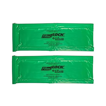FilterLock Furnace Filter Slot Seal – Magnetic Seal Cover for Any 1” Furnace Filter, Up To 25” Long, Reduce HVAC Air Leaks, Green