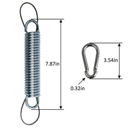 2 Pack Heavy Duty Swing Springs, 700LB Stainless Steel Porch Swings Kit
