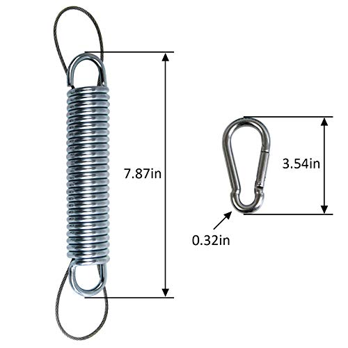 2 Pack Heavy Duty Swing Springs, 700LB Stainless Steel Porch Swings Kit
