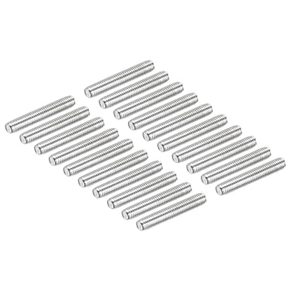 DMiotech 20 Pack M5 x 30mm Fully Threaded Rod 304 Stainless Steel Right Hand Threads Rod Bar Studs Clamps and U-Bolts - size: M5 x 30mm