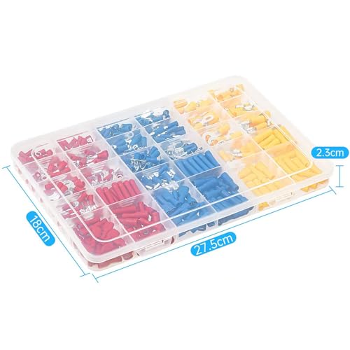 480 PCS Insulated Crimp Wire Connectors, Assorted Crimp Terminal Kit