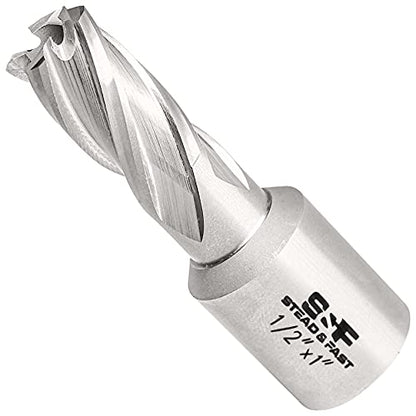 S&F STEAD & FAST Annular Cutter with Pilot Pin 1/2" x 1" DOC, Mag Drill Bit - size: 1/2" x 1"