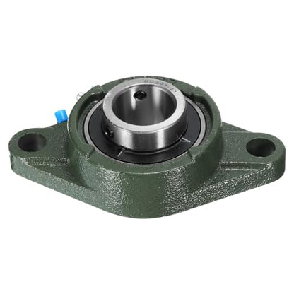 uxcell 2pcs UCFL207-21 Pillow Block Bearings 1-5/16 inch Bore Self Alignment, Solid Cast Iron Base Mounted Chrome Steel Bearings - size: UCFL207-21