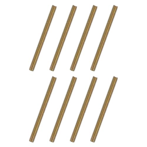 uxcell 8pcs Fully Threaded Rods 5/16x3-1/2 All Thread Studs Long Threaded Screw Carbon Steel for Furniture Garden Railing Mounting Assembly Fastening Frame Connection Colorful Zinc - size: 5/16x3-1/2"