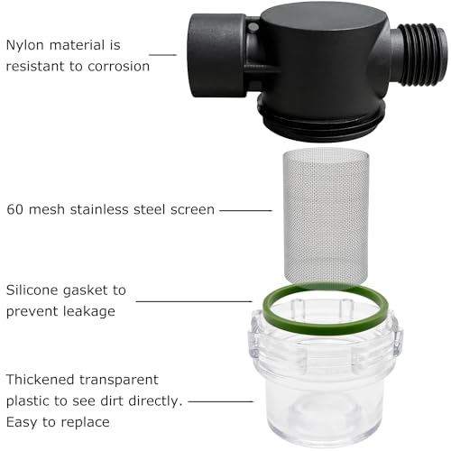 1/2" Female NPT in-Line Strainer with 60 mesh Stainless Steel Filter Screen (1/2“ 60 Mesh)