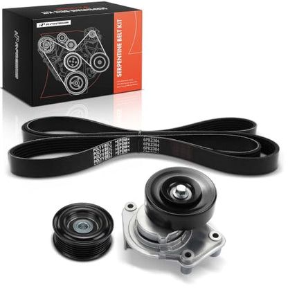 A-Premium Engine Serpentine Belt Drive Kit with Tensioner & Idler Pulley