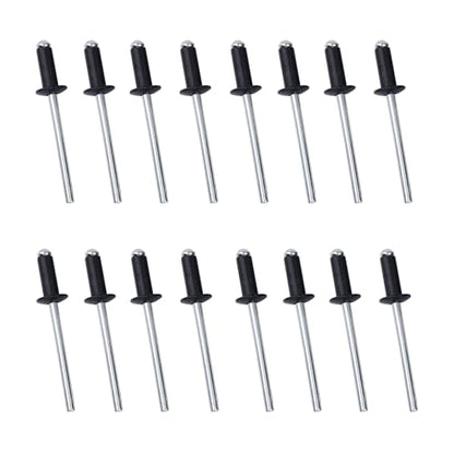 Maozaa 100Pcs 3/16" x 3/8" Aluminum Blind Rivets, Black Pop Rivets - color: Black, size: 3/16" x 3/8"