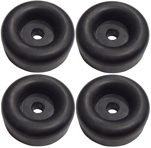 (4 Pack) 2.5" Trailer Ramp Door Bumper, Compatible with Truck Cargo Hatch - Round Rubber Bump Stops