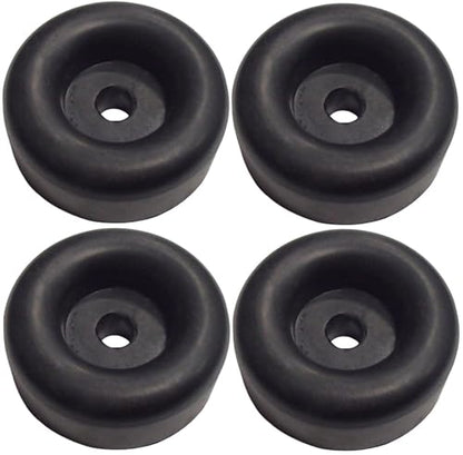 (4 Pack) 2.5" Trailer Ramp Door Bumper, Compatible with Truck Cargo Hatch - Round Rubber Bump Stops