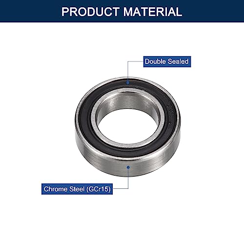 MR115-2RS Deep Groove Ball Bearings, ID 5mm x OD 11mm x Width 4mm Miniature Bearings, Double Rubber Sealed Ball Bearing Pre-Lubricated Chrome Steel Z2 Lever 10pcs - size: MR115-2RS 5x11x4mm
