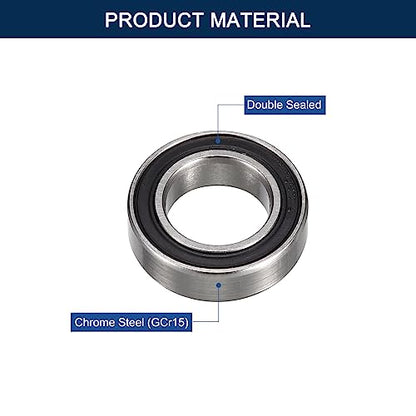 MR115-2RS Deep Groove Ball Bearings, ID 5mm x OD 11mm x Width 4mm Miniature Bearings, Double Rubber Sealed Ball Bearing Pre-Lubricated Chrome Steel Z2 Lever 10pcs - size: MR115-2RS 5x11x4mm