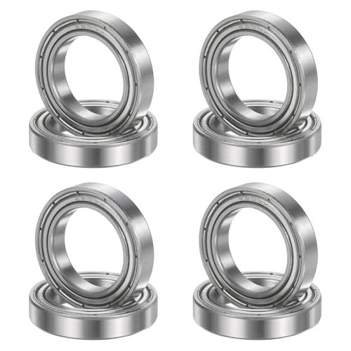 uxcell 8Pcs 6803ZZ 17mmx26mmx5mm Deep Groove Ball Bearings ABEC5 - size: 6803ZZ 17mmx26mmx5mm