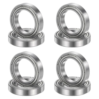 uxcell 8Pcs 6803ZZ 17mmx26mmx5mm Deep Groove Ball Bearings ABEC5 - size: 6803ZZ 17mmx26mmx5mm