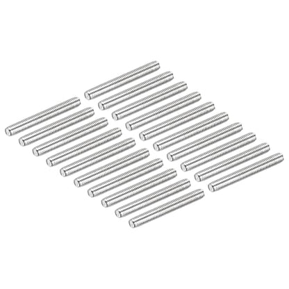 DMiotech 20 Pack M5 x 40mm Fully Threaded Rod 304 Stainless Steel Right Hand Threads Rod Bar Studs Clamps and U-Bolts - size: M5 x 40mm