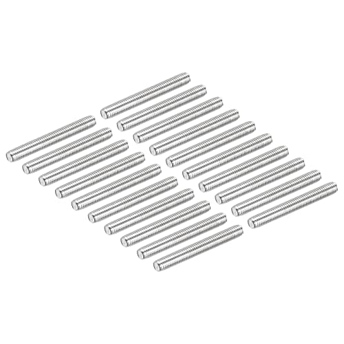 DMiotech 20 Pack M5 x 40mm Fully Threaded Rod 304 Stainless Steel Right Hand Threads Rod Bar Studs Clamps and U-Bolts - size: M5 x 40mm