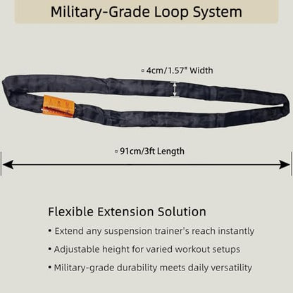 Round Sling, TÜV Rheinland +CE Certified, 91cm Rigging Strap