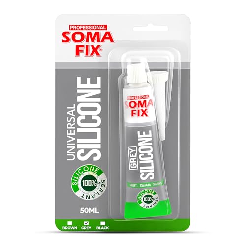 Gray Silicone Caulk (No Gun Needed) Flexible & Waterproof Caulking Tube - color: Gray