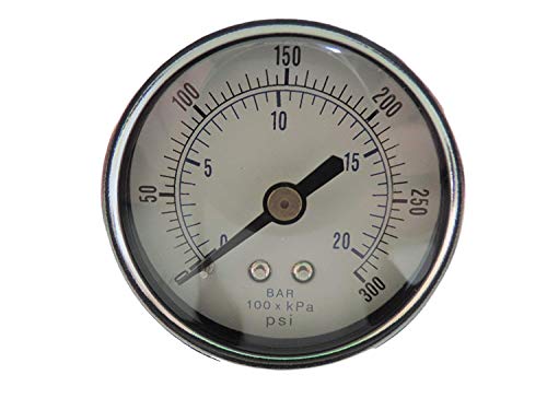 HEAVY DUTY IN-LINE COMPRESSED AIR PRESSURE REGULATOR FOR AIR COMPRESSOR, 7 TO 215 PSI ADJUSTABLE, HIGH FLOW RATE, WALL BRACKET AND GAUGE INCLUDED (1/2" NPT, 170 CFM) - style: 1/2" NPT, 170 CFM