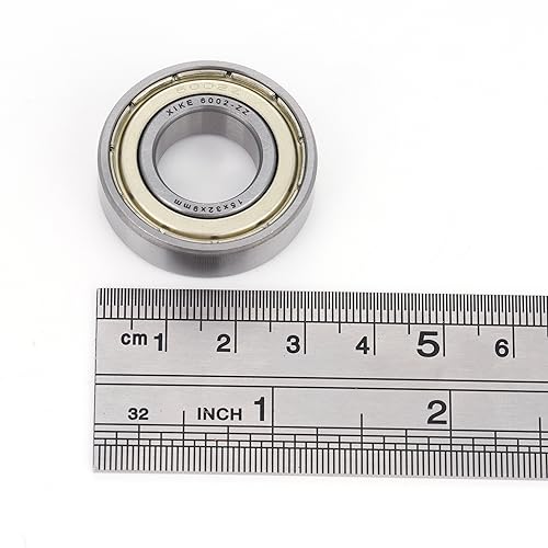 XIKE 6002ZZ Shielded Deep Groove Ball Bearings, 15x32x9 mm, 2-Pack - size: 6002ZZ - 15x32x9 mm