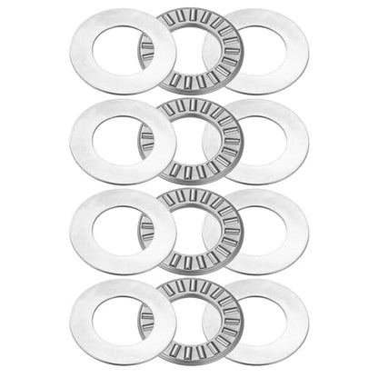 uxcell 4 Sets NTA916 Thrust Needle Roller Bearings with Washers, ID 9/16" - size: NTA916+2TWA, 9/16"x1"x1/8"