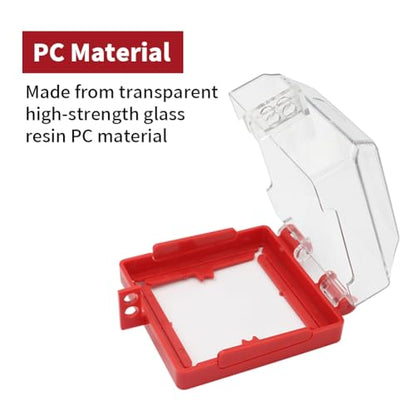 2 Pack Emergency Stop Push Button Cover Lockout,Removable Base - color: 2 Pack Push Button Lockout Box