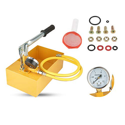 Manual Water Pressure Test Pump 2.5MPa, Hydraulic Pipeline Tester 25KG