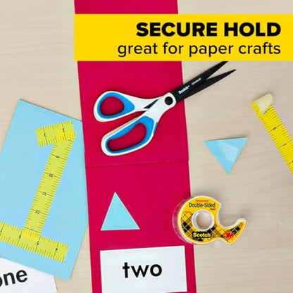Scotch Double Sided Tape with Tape Dispenser, 0.5 in. x 400 in. - size: 0.5 in x 400 in (2 Rolls)