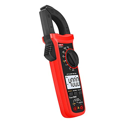 UNI-T Digital Clamp Meter UT201+, AC Current True RMS HVAC Volt Amp Ohm Meter Clamp On Multimeter, Auto Ranging 4,000 Counts NCV AC DC Voltage Frequency Resistance Continuity Diode Tester - size: UT201+
