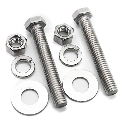 Bolt Fullerkreg 5/16-18x3 Stainless Steel Hex Head Screws Bolts - size: (10 Sets) 5/16x3"