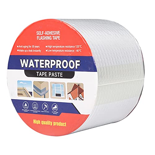Butyl Waterproof Aluminum Foil Tape 3.94" W X 32.8'L With Rubber Adhesive for Pipe, RV Repair, Glass Repairs, Air Mattress Patch, Roof Patching, Silver - size: 3.94"W X 32.8'L