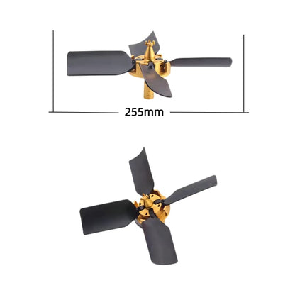 CNC Tools End Mill Machine Chip Removal Fan,Chip Cleaner for Aluminum, Copper,Steels, Wood Working High Power Removal Rate for Milling Cutter, 4 Flute,D16 Shank, Unfold Size 260mm 4pcs - size: D16-260MM 4F 4PC