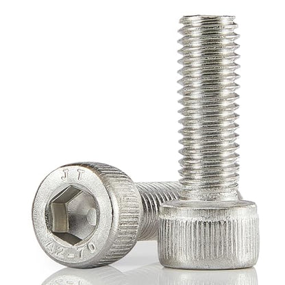 M8-1.25 x 40mm Socket Head Cap Screws Bolt, 304 Stainless Steel (A2-70), Metric Allen Hex Drive, Bright Finish, Fully Threaded, Quantity 10 - size: M8 x 40mm(10PCS)