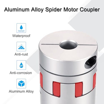 MECCANIXITY Aluminum Shaft Coupling Shaft Coupler 13mm to 13mm Flexible Spider Coupling L50mm x D40mm Coupler Jaw Spider Shaft Joint Connector for 3D Printers DIY CNC Router Milling Machine - size: 13mm to 13mm