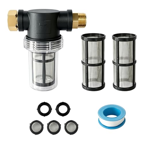 100 Mesh Water Pump Inlet Filter 3/4'' 2 pcs for Pumps & Washers