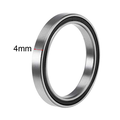 uxcell 6705-2RS Deep Groove Ball Bearings Z2 25mm x 32mm x 4mm Double Sealed Chrome Steel 2pcs - size: 25x32x4mm
